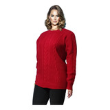 Blusa Feminina Plus Size Tam Grande Lã Tricot De Frio 241a