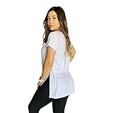 Blusa Feminina Sobre Legging Longa Tapa Bumbum Fitness Liso Camisa Branco GG 