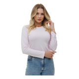 Blusa Feminina Térmica Peluciada De Manga