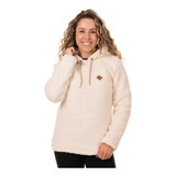 Blusa Fleece Leger Bear Meio Ziper Feminino Conquista