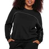 Blusa Frio Feminina Blusão Plus Size Moletom Inverno Maelle