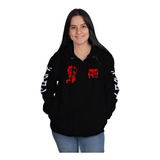 Blusa Frio Moletom Com Ziper Sniper D Dragão Chines Vermelh