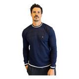 Blusa Gola Redonda Quadriculada Polo Team Original