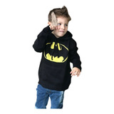Blusa Infantil Menino Trico Frio Batman Com Capuz