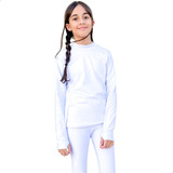 Blusa Infantil Segunda Pele Proteção Frio Térmica Flanelada