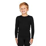 Blusa Inverno Frio Segunda Pele Pelinho Forro Kit 3 Peças Masculino Feminino Preto Infantil M Tam 6 9 ANOS 