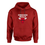 Blusa Inverno Jaqueta Bulls Basquete Casaco Flanelado Capuz