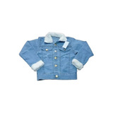 Blusa Jaqueta Jeans Pelinho Infantil E