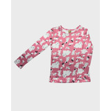 Blusa Manga Longa Térmica Infantil Dogs Menina Tam 4 A 14