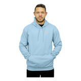 Blusa Masculina Moletom Casaco Blusão Canguru Azul Bebe Frio