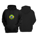 Blusa Moletom Brasil Seleção Copa Do Mundo Plus Size Time