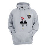 Blusa Moletom Canguru Atletico Mineiro Galo Time Futebol Top