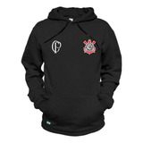 Blusa Moletom Canguru Casaco Timao Futebol Corinthians Time