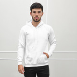Blusa Moletom Canguru Liso Unissex Algodão Flanelado Capuz