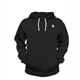 Blusa Moletom Capuz Hyve Fechado Canguru Abrigo De Frio Top M Preto Branco