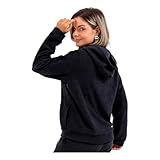 Blusa Moletom De Frio Soft Peluciada Feminina 10624A Slim- Quente E Confortável Para Inverno Com Caimento Ajustado E Tecido Térmico -BR- Alfa- M- Regular- Alto- Preto-