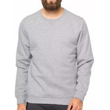 Blusa Moletom Fechado Sem Bolso Moletom Manga Longa