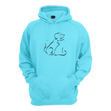 Blusa Moletom Gato E Cachorro Silhueta Ótima Qualidade