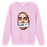 Blusa Moletom Gola Careca Feminino Eminem Hip Hop Speed Flow