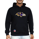 Blusa Moletom Masculino Baltimore Ravens Frete Off