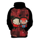 Blusa Moletom Pucca And Garu Desenho Funny Love Série 8