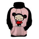 Blusa Moletom Pucca And Garu Desenho Funny Love Série 9