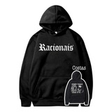 Blusa Moletom Racionais Mcs Viver Pouco Como Rei Canguru