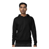 Blusa Moleton Canguru Com Capuz Liso Felpado Basico Grosso