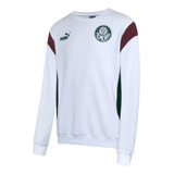 Blusa Palmeiras Puma Moletom Luxo Branco Feminino 773492