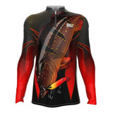 Blusa Pesca Com Proteção Solar Dry Fit Camiseta Camisa