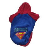 Blusa Pet De Moleton Com Capuz Do Superman Tamanho G G