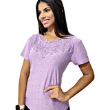  Blusa Plus Size Bordada Elegante Feminina Linda Sku Bf 20