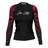 Blusa Rash Guard Red Jiu Jitsu Feminina Atlética Esportes