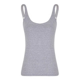 Blusa Regata Lupo Cotton Feminina Loba Algodão 45137