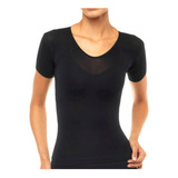 Blusa Segunda Pele Feminina Manga Curta Lupo Loba Fio 70