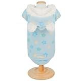 Blusa Soft Capuz Estrela Bonito Pra Cachorro GG Azul 