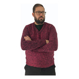 Blusa Suéter Masculino De Tricô Casaco Frio Inverno Gola V