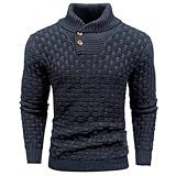 Blusa Suéter Masculino Em Tricot Gola Alta MP4002 BR Alfa G Preto 
