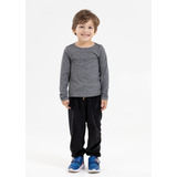 Blusa Térmica Segunda Pele Peluciada Infantil Cinz