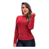 Blusa Trico Tricot Listrada