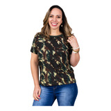 Blusa Tshirt Feminina Camuflada