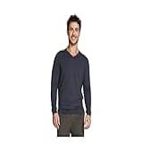 Blusão Básico Masculino Em Tricô E Gola V Cinza M