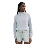 Blusão Feminino Em Tricô Gola Alta Hering K4vy