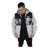 Blusao Jaqueta Moletom Ziper Surf Capuz Masculino Plus Size