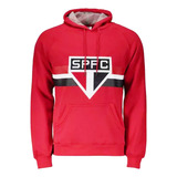 Blusão Moletom São Paulo Tricolor Paulista Spfc Vermelho