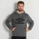 Blusão Moletom Umbro Diamond Essential Felpa Capuz Mescla