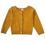 Blusão Tricot Bebê Infantil P M G GG Tamanho 1 Ao 10 Menina E Menino -Amarelo Queimado- Tamanho 1-