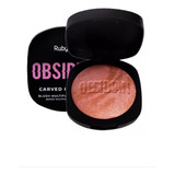 Blush Multifuncional Carved In Marble Obsidian Ruby Rose Tom Da Maquiagem Pieta
