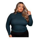 Blusinha Cacharrel Segunda Pele Gola Alta Plus Size Inverno