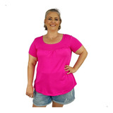 Blusinha Moda Feminina Plus Size Lisa